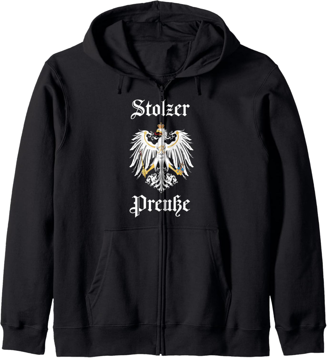 Stolzer Preusse - Königreich Preussen Adler Wappen Kapuzenjacke
