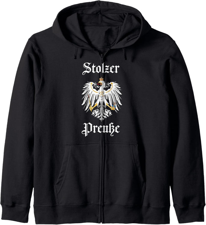 Stolzer Preusse - Königreich Preussen Adler Wappen Kapuzenjacke