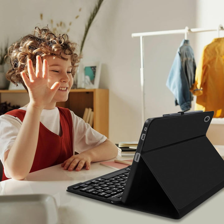Hofsos Hülle mit Tastatur für Lenovo Tab M10 (3rd Gen) 10,1 Zoll (TB-328FU/TB-328XU), Schutzhülle mi