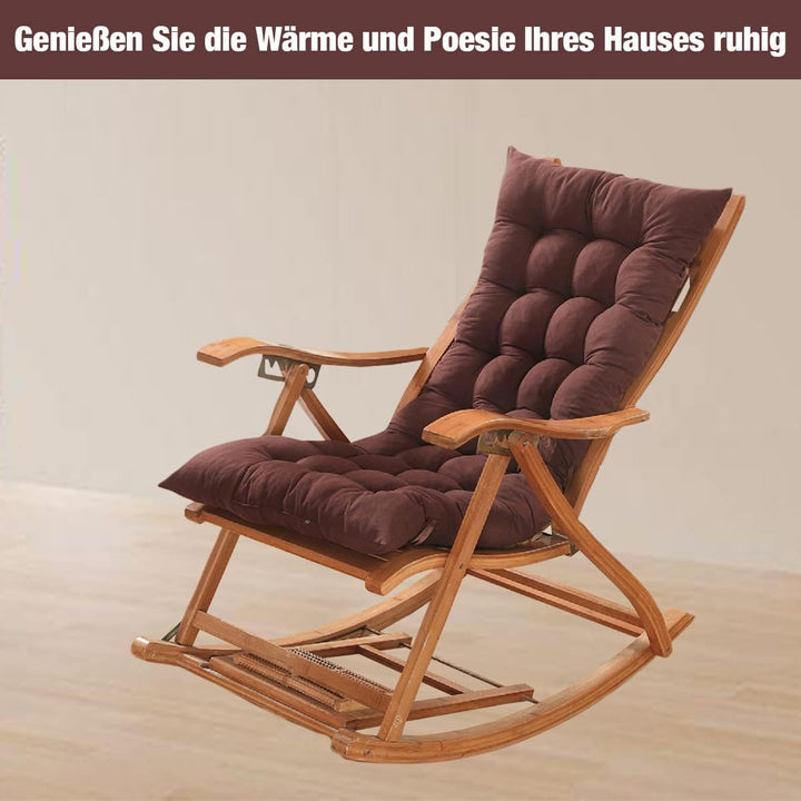 CAVATINY Stuhlkissen Sitzkissen und Rückenkissen für Schaukelstuhl Gartenmöbel Indoor Outdoor Patio