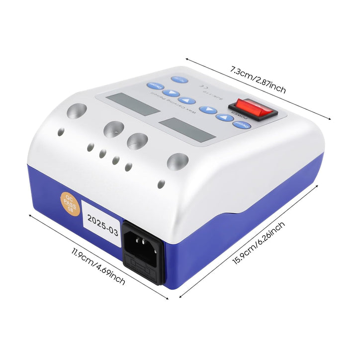 Waxing Maschine 50W, 2A Digital Elektrisch Waxer Maschine mit 6 Spitzen & 2 Stifthalter & 2 Stifte,