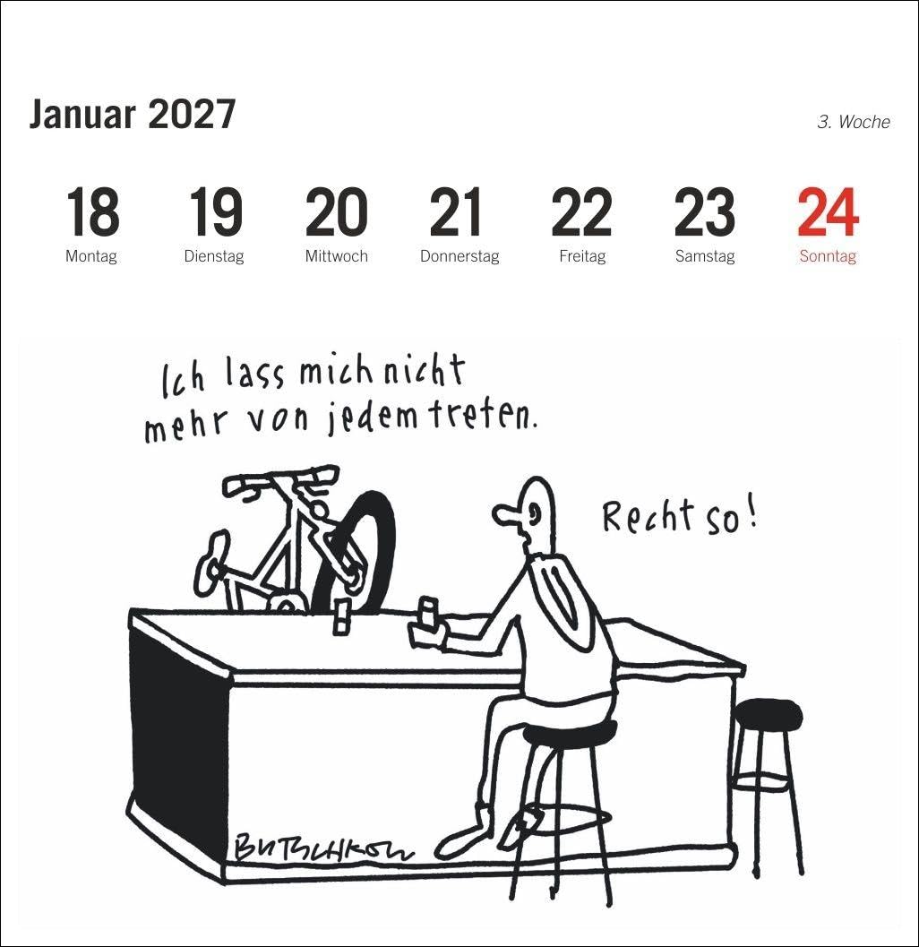 Peter Butschkow: Fahrrad unser Premium-Postkartenkalender 2027: Kleiner Kalender zum Aufstellen mit