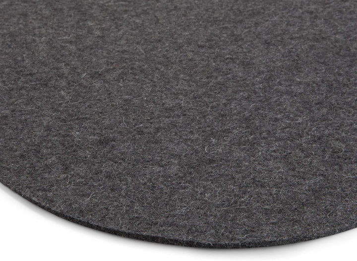 Modulor Filz-Sitzauflage für Stühle, rundes Sitzkissen aus 100% Wollfilz, auch als dekoratives Tisch