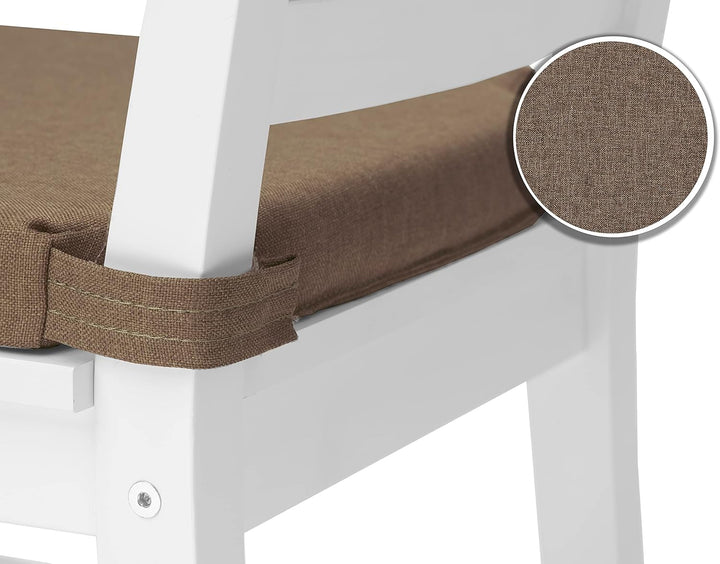 sunnypillow 4er Set Stuhlkissen mit Klettverschluss Polsterauflage Auflage für Stühle - Indoor/Outdo