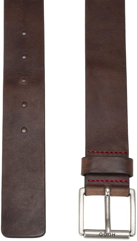 HUGO Herren Gürtel 120 Dark Brown202, 120 Dark Brown202