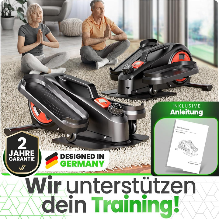 Ultrasport Stepper für Zuhause: Rutschfester Up-Down Swing mit LCD Display und 8 Stufen, Fitness Ste