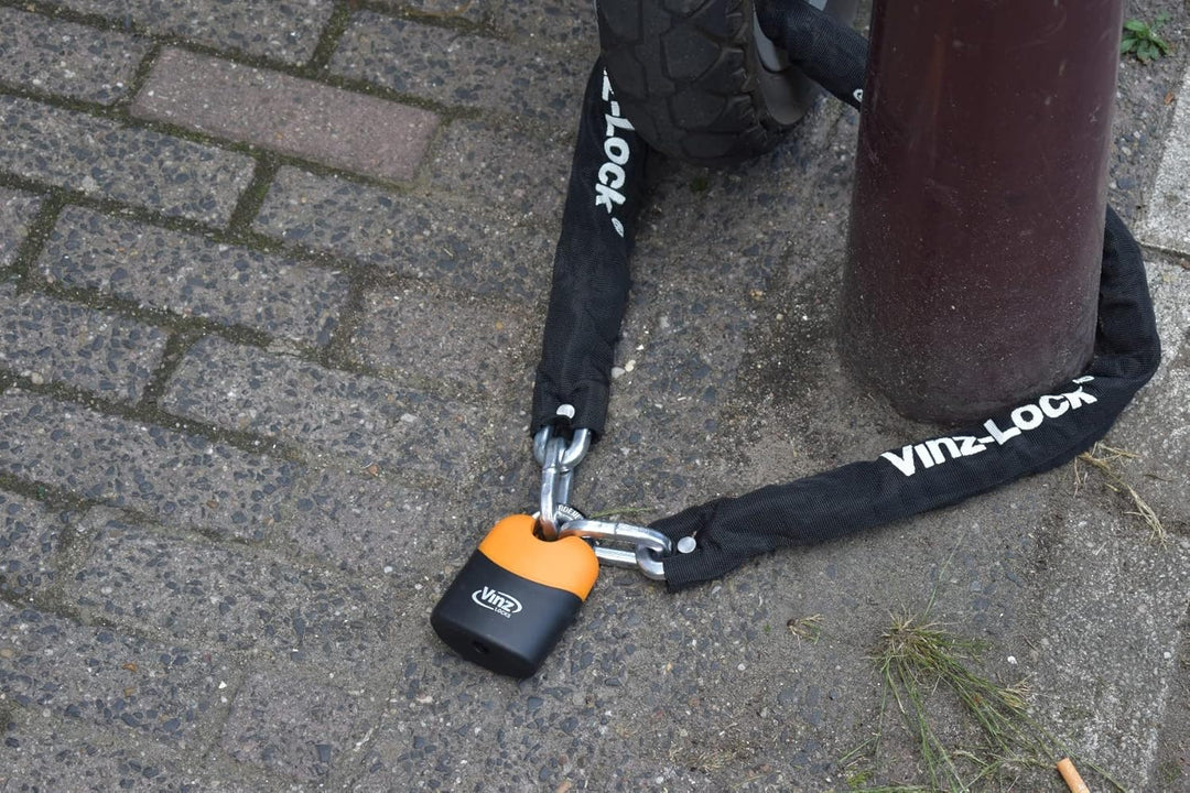 VINZ Fogo Kettenschloss | Kette Locker Schloss | Kettenschloss motorradschloss Rollerschloss E-Bike