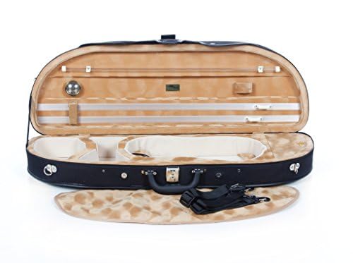 Schaumstoff Geigenkoffer 4/4 Classic Schwarz - Honigfleckenmuster M-case