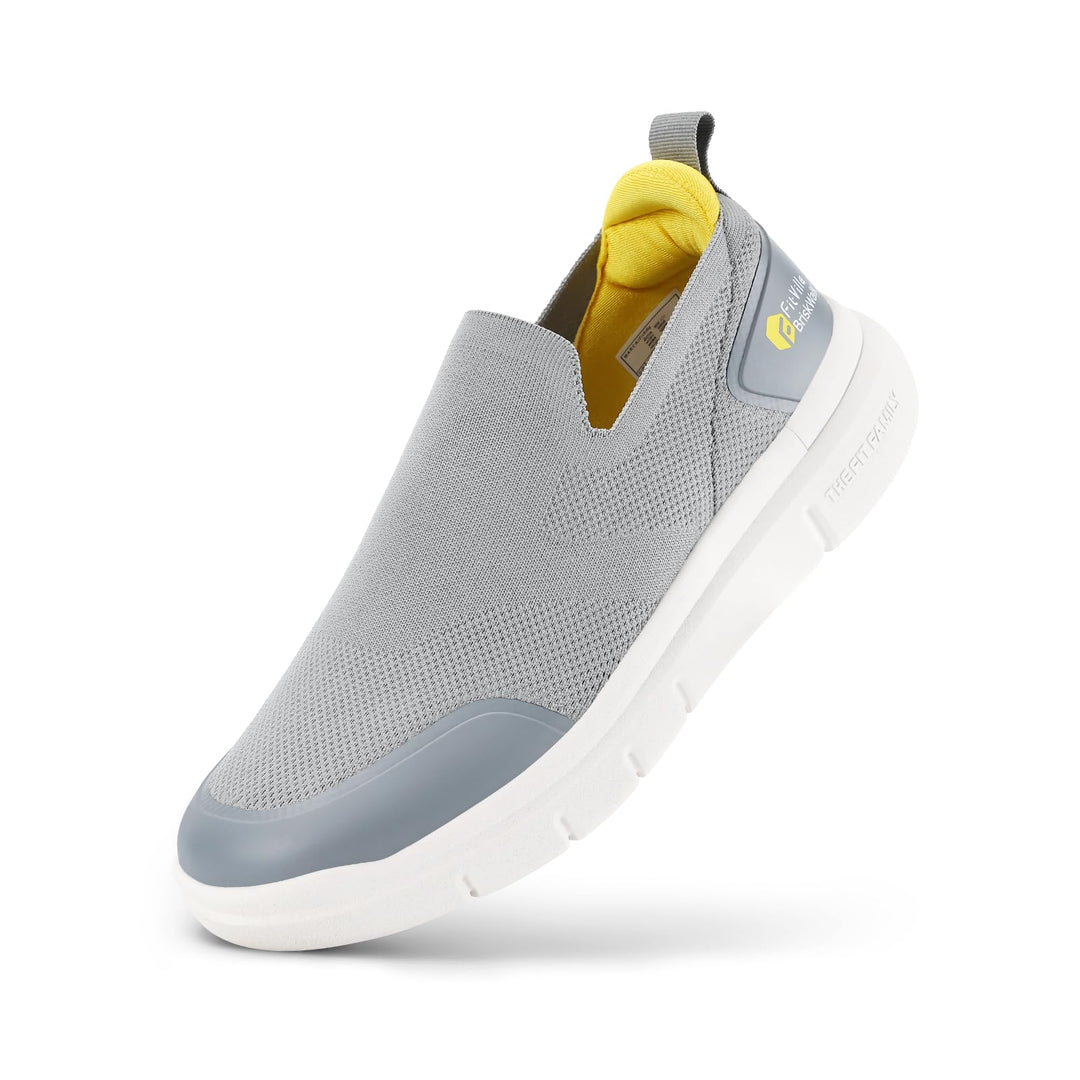 FitVille Herren Slip on Sneakers Extra Weite Leichte Slipper Schuhe Herren extra breit Atmungsaktiv