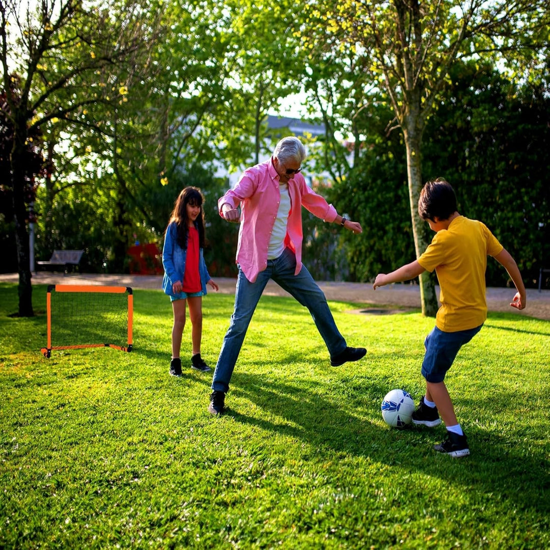 LZHDZQD Fussballtor, Kinder Fussballtor 60x45cm/ 90x60cm/ 115x80cm Fussballtore für Garten Kinder, F