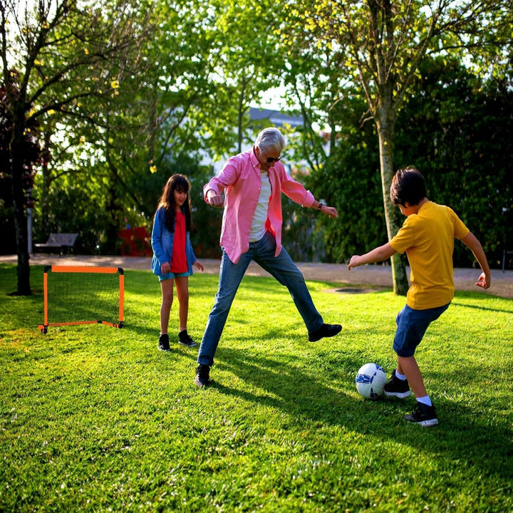 LZHDZQD Fussballtor, Kinder Fussballtor 60x45cm/ 90x60cm/ 115x80cm Fussballtore für Garten Kinder, F