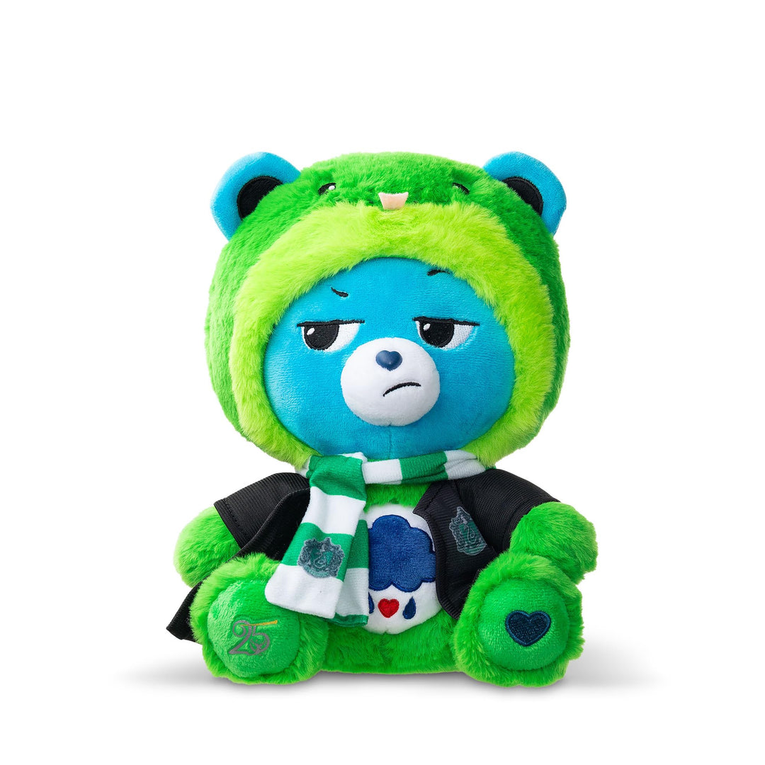 Care Bears x Harry Potter Slytherin Grumpy Bear 30cm Hoodie-Plüsch – Premium Hogwarts-Haus-Sammlerst
