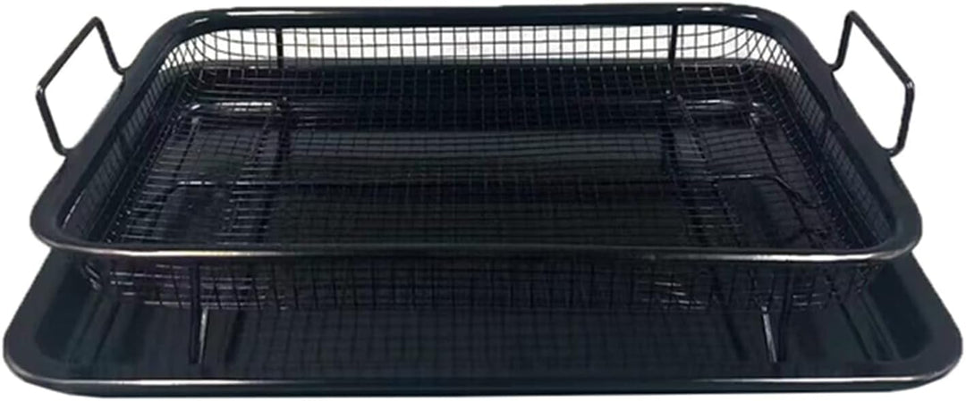 Grillkorb Grillgitter fettarm Backofen,CEIEVER Grillkorb Gitter für Backofen 33.5 * 22cm Grill Korb