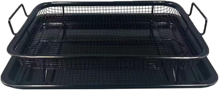 Grillkorb Grillgitter fettarm Backofen,CEIEVER Grillkorb Gitter für Backofen 33.5 * 22cm Grill Korb