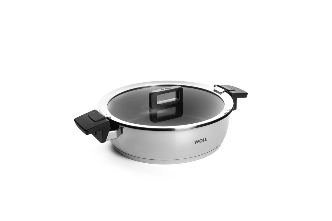 Woll Concept Bratentopf mit Deckel - Induktiv -, Ø 28 cm, 8 cm hoch, 4,8l - Geeignet für alle Herdar