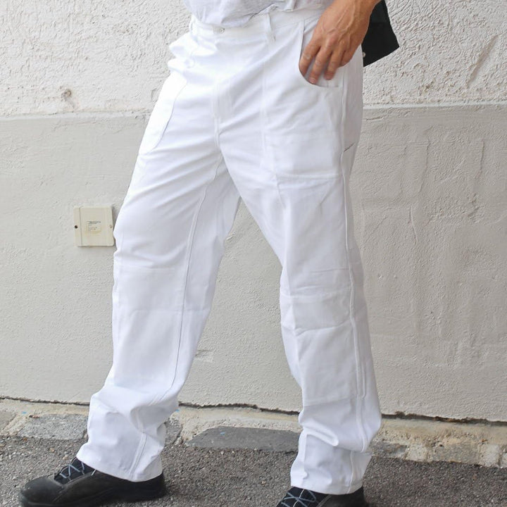 Carson Classic Workwear Arbeitshose aus reiner Baumwolle, 1 Stück, 62, weiss, KTH709H.W Weiss 62, We