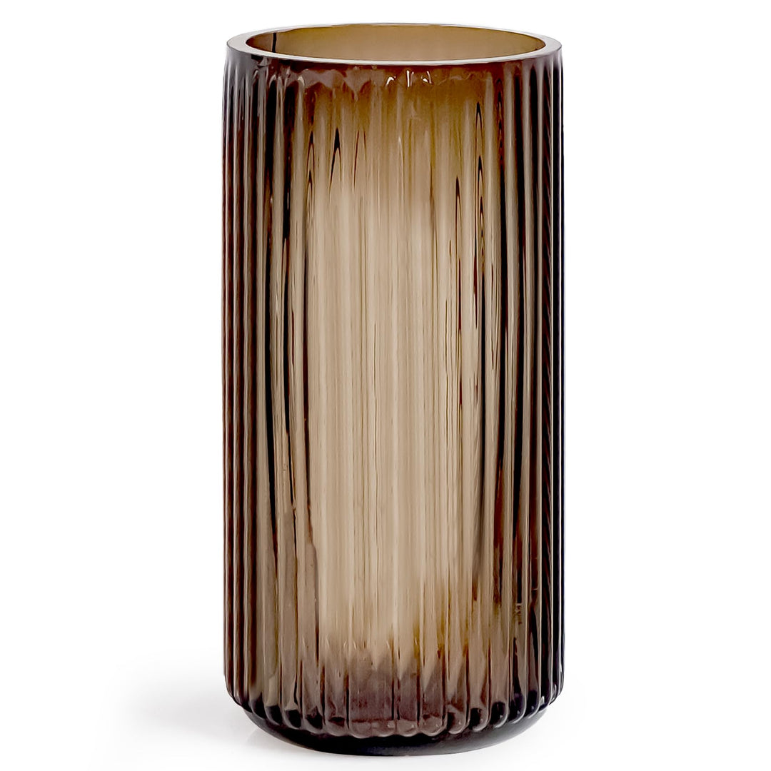 Muyan Glasvase für Blumen, vertikale gestreifte Blumenvase, Moderne Desktop-Dekoration, Blumenarrang
