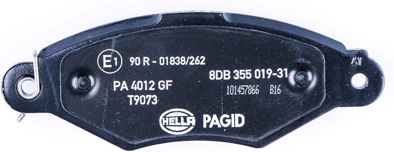 HELLA PAGID 8DB 355 019-311 Bremsbelagsatz - T9073 - Dicke/Stärke: 18mm - Bremssystem: Bosch - nicht