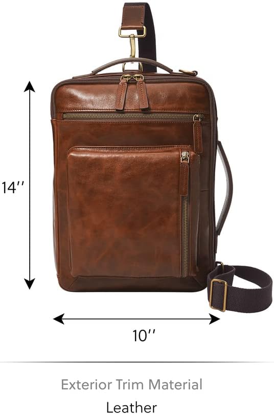 Fossil Tasche für Pendler aus Buckner-Leder für Herren, MBG9598222 – 25,4 cm L x 5,1 cm B x 15,2 cm