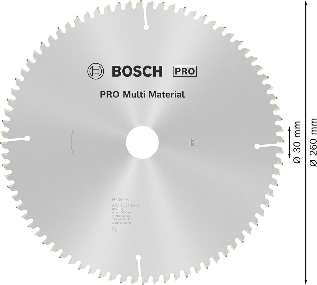 Bosch Accessories Bosch Professional 1x Kreissägeblatt Multi Material (für Multimaterial, Sägeblatt