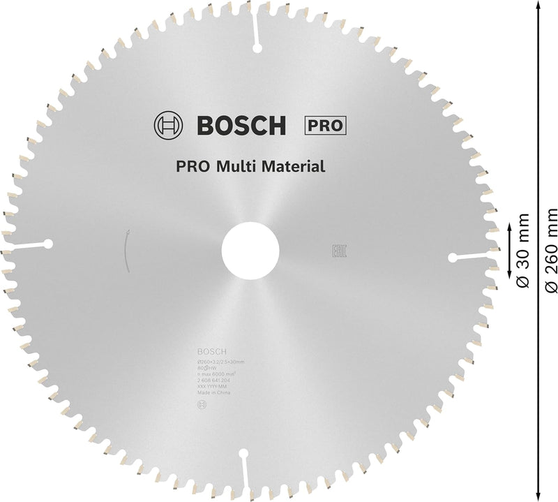 Bosch Accessories Bosch Professional 1x Kreissägeblatt Multi Material (für Multimaterial, Sägeblatt