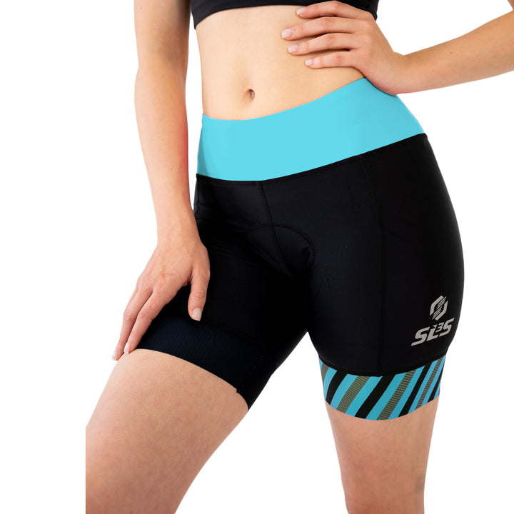 SLS3 Triathlon-Shorts für Damen | Triathlon-Shorts | super bequem 15,2 cm | schmale athletische Pass