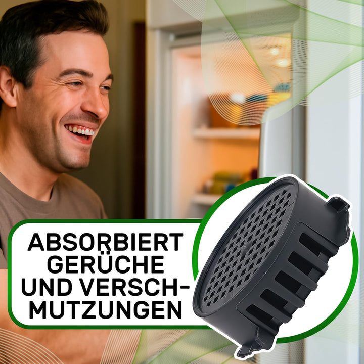 2 Stück Aktivkohlefilter Kühlschrank Ø 45 mm mit dem Originalcode 5806820 für Miele 9096342 9881116