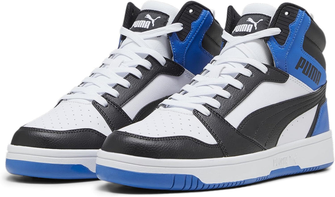 Puma Unisex Rebound V6Sneaker 38 EU Puma White Puma Black Puma Team Royal, 38 EU Puma White Puma Bla