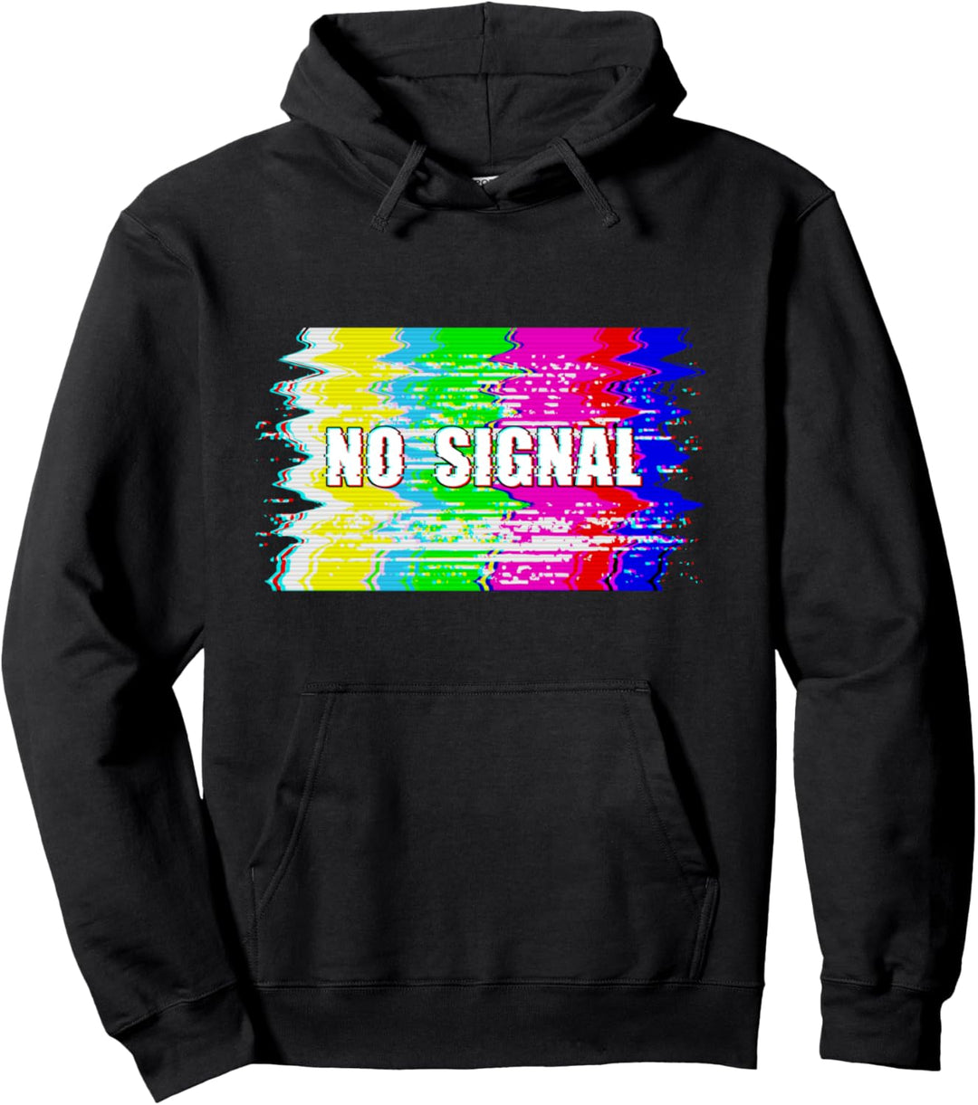 Aesthetic Vaporwave Glitch Synthwave Retro Tv 80s 90s Outfit Pullover Hoodie