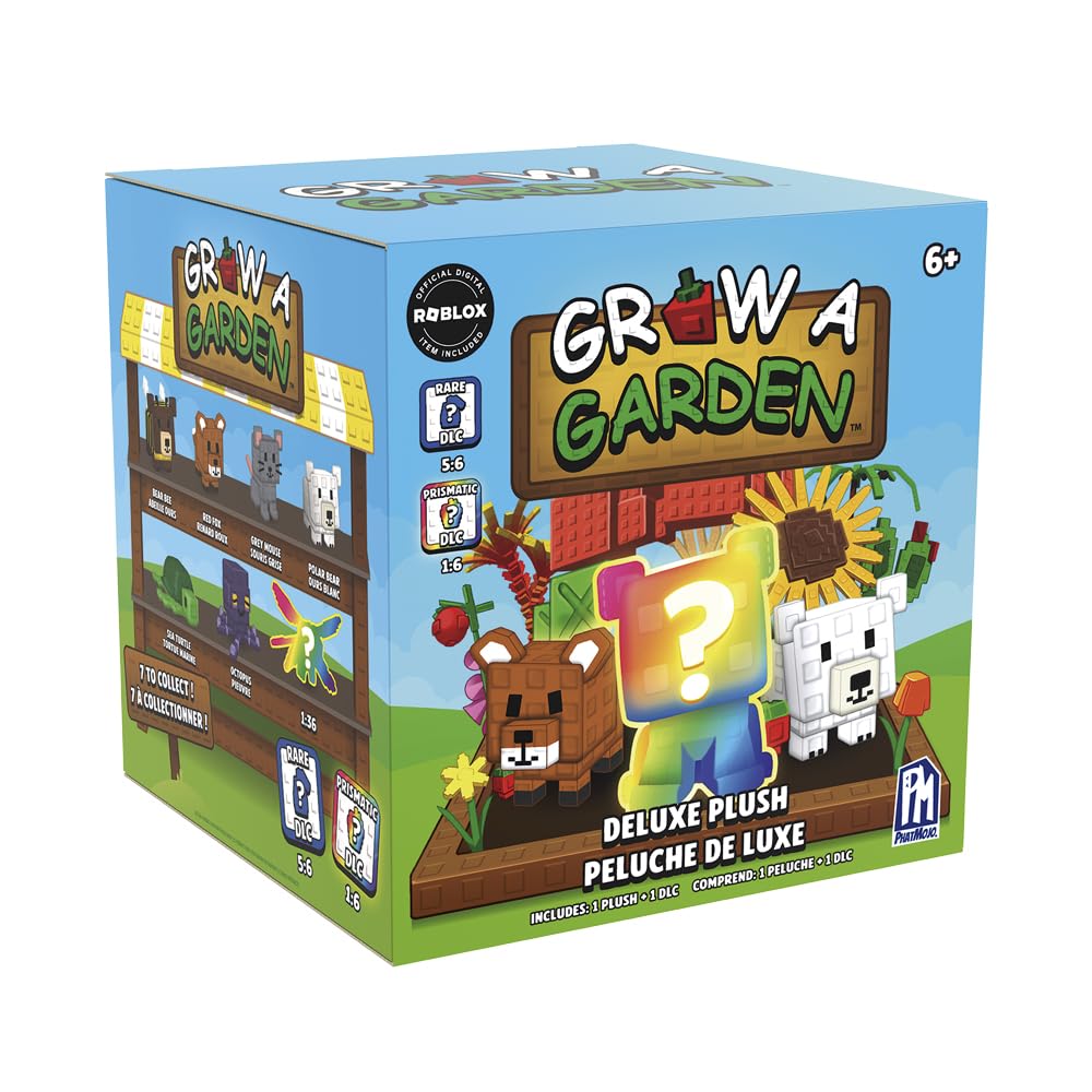 Grow a Garden Plüsch-Überraschung, 20 cm, Deluxe, grosses Plüschtier mit epischem DLC-Cod, Sammelpup
