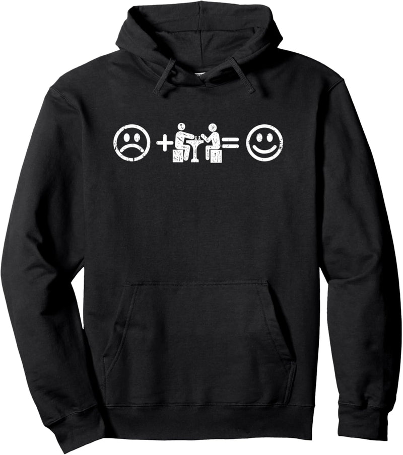 Schach macht glücklich Lustiges Geschenk Schachspieler-in Pullover Hoodie