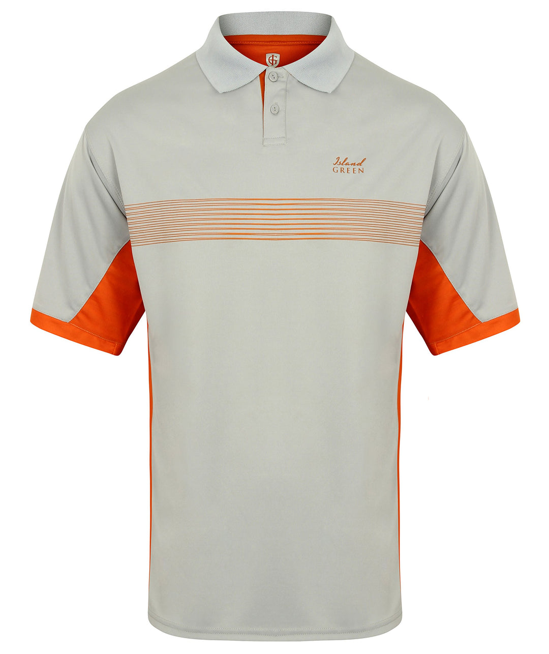 Hochwertiges Polo-Shirt Marke ISLAND GREEN Gr. 52, 1649 - Silvergrey