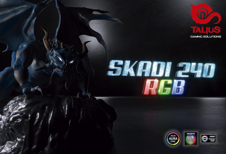 TALIUS Skadi-240 RGB Flüssigkühler (Intel-AMD) 240 mm (2 Ventiladores), 240 mm (2 Ventiladores)