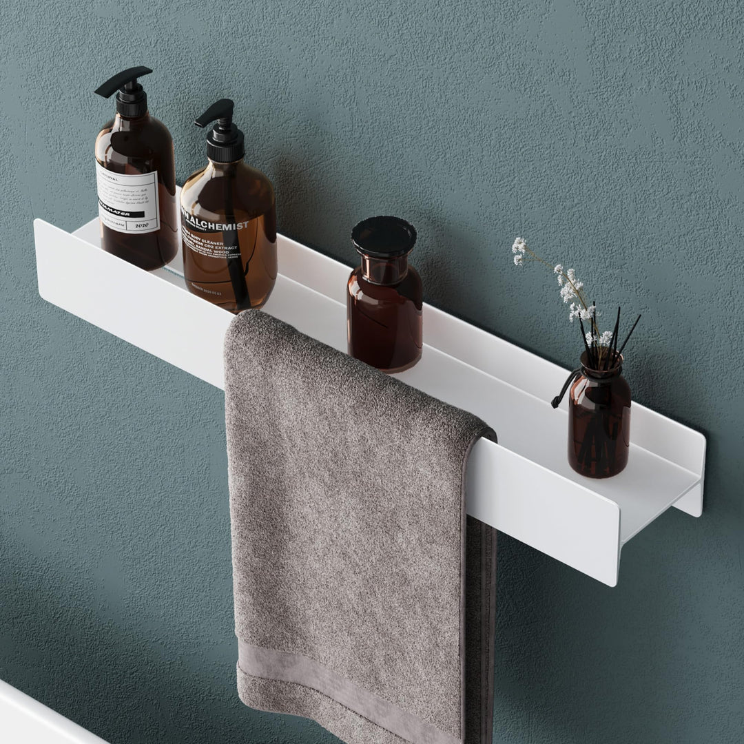 Mai & Mai Duschablage zum Bohren oder Kleben Duschregal Badablage 60cm Badezimmerablage zur Wandmont