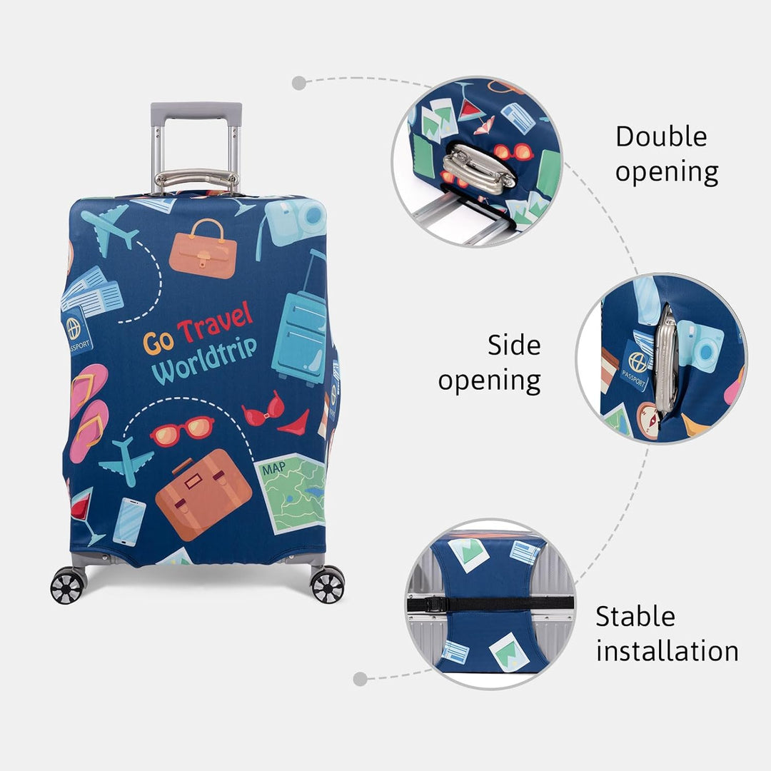 OrgaWise Kofferhülle Luggage Cover Gepäck Cover Gepäckabdeckung for Travel Luggage Schutzhülle Koffe