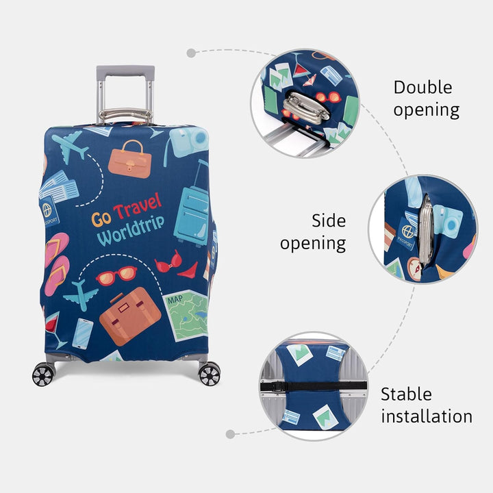 OrgaWise Kofferhülle Luggage Cover Gepäck Cover Gepäckabdeckung for Travel Luggage Schutzhülle Koffe