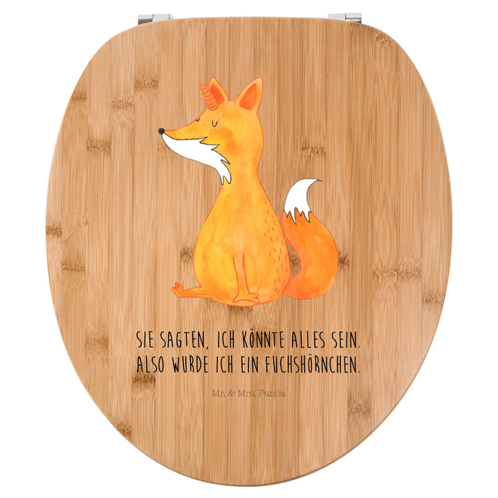 Mr. &amp; Mrs. Panda Motiv WC Sitz Fuchshörnchen Wunsch - Geschenk, Foxycorn, Toilettendeckel, Toilette,