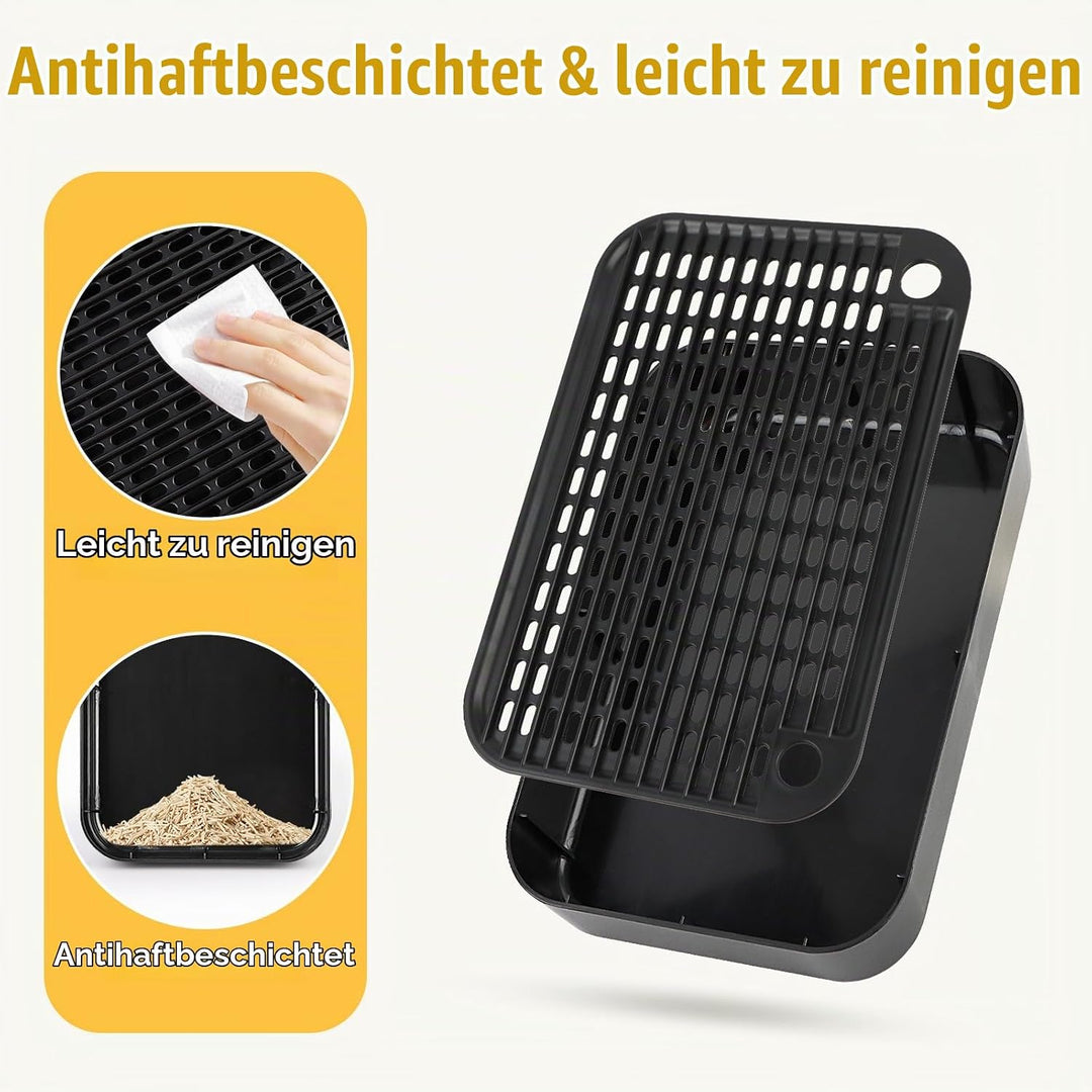 Katzenstreu Rampe, Katzentreppe/Katzentoilettenrampe/Katzenfänger Litter Trapper mit Filterfunktion,
