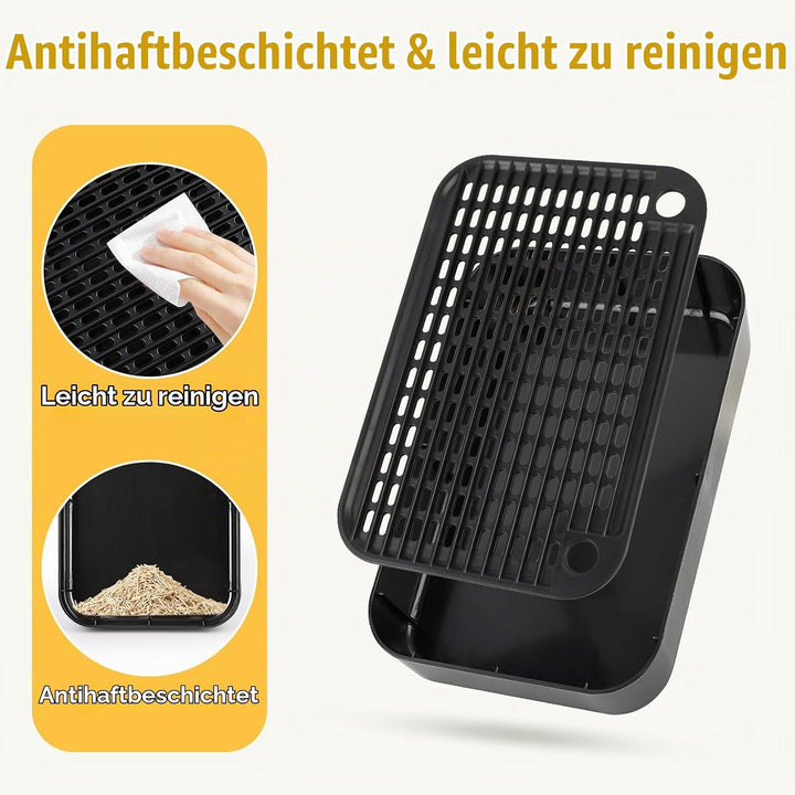 Katzenstreu Rampe, Katzentreppe/Katzentoilettenrampe/Katzenfänger Litter Trapper mit Filterfunktion,