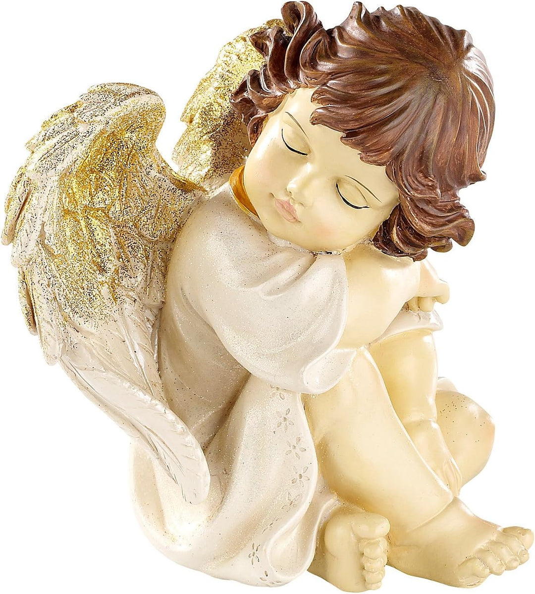 infactory Engelfiguren: Grosse Deko-Weihnachtsengel im 4-er Set (Engelfiguren Weihnachten, Deko Enge