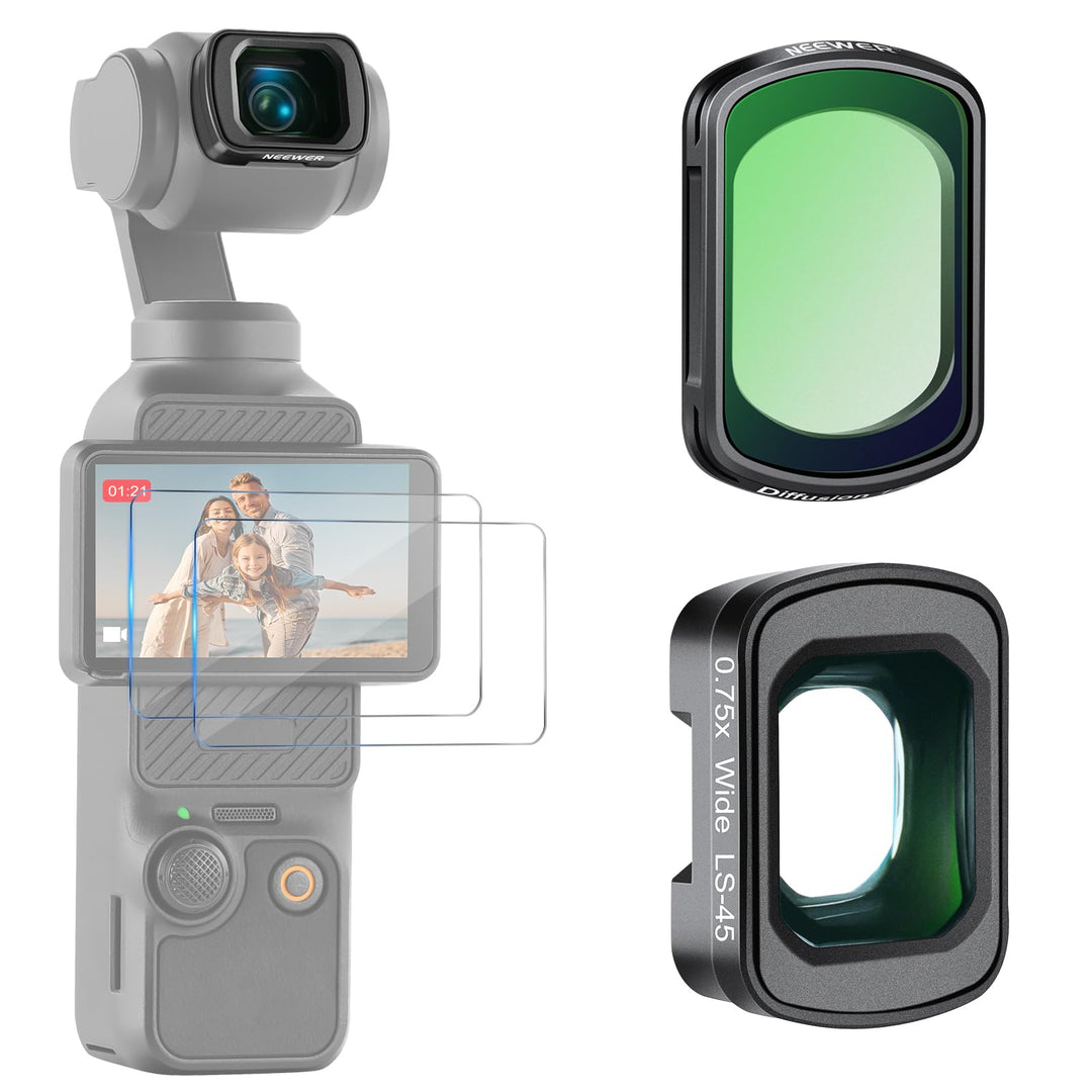 NEEWER Black Diffusion 1/4 Filter für einen filmischen Nebeleffekt mit 108° Weitwinkelobjektiv und D