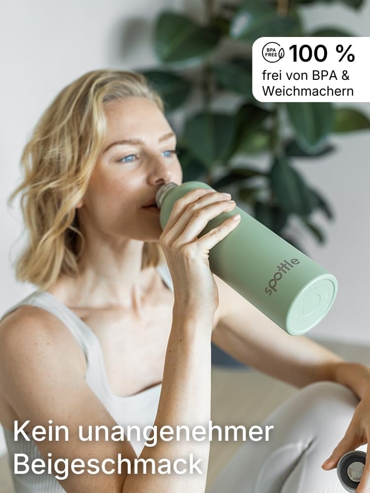 spottle Edelstahl Trinkflasche 500 ml – Thermosflasche aus Metall, doppelwandig, vakuumisoliert, Koh