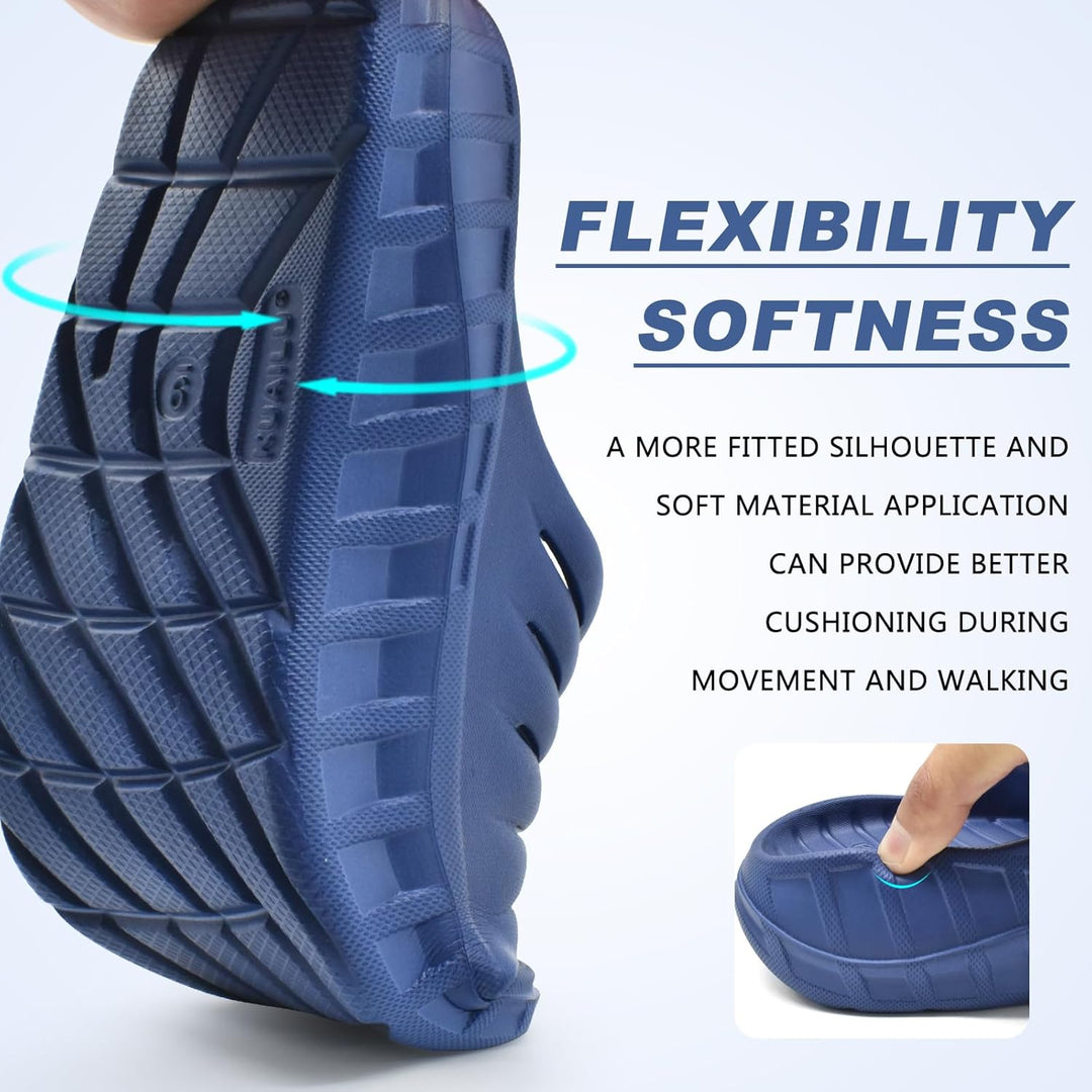 KuaiLu Recovery Sandalen Herren mit Bequeme Plantarfasziitis Arch Support, Orthopädische Männer Leic