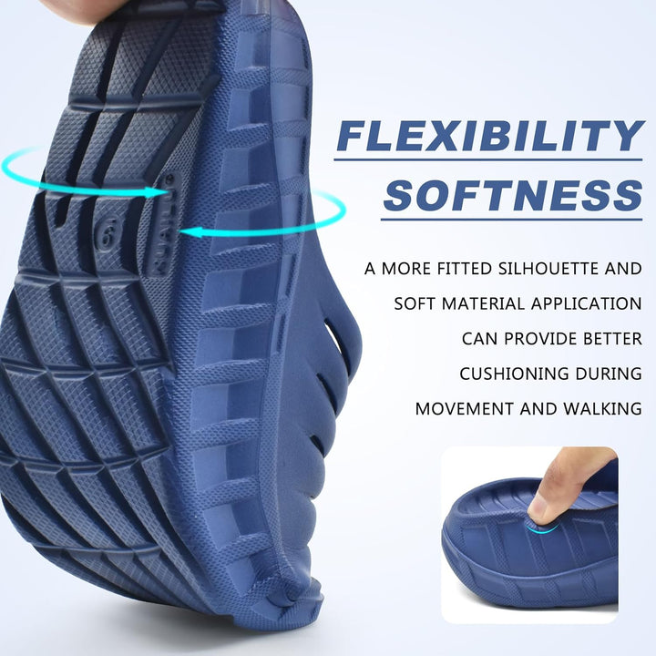 KuaiLu Recovery Sandalen Herren mit Bequeme Plantarfasziitis Arch Support, Orthopädische Männer Leic