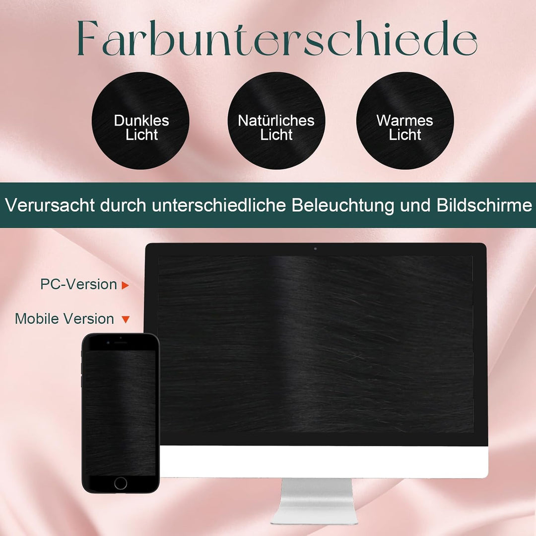 Easyouth Keratin Bonding Haar Extensions Bondings Nail Tip Remy Hair Extensions 14 Zoll 50g/50Stück