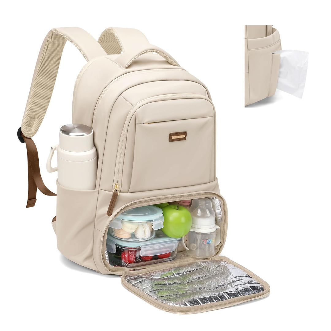 GOLF SUPAGS Lunch Rucksack, 16 Zoll Laptop Rucksack Schulrucksack mit Lsoliertes Kühltasche für Arbe