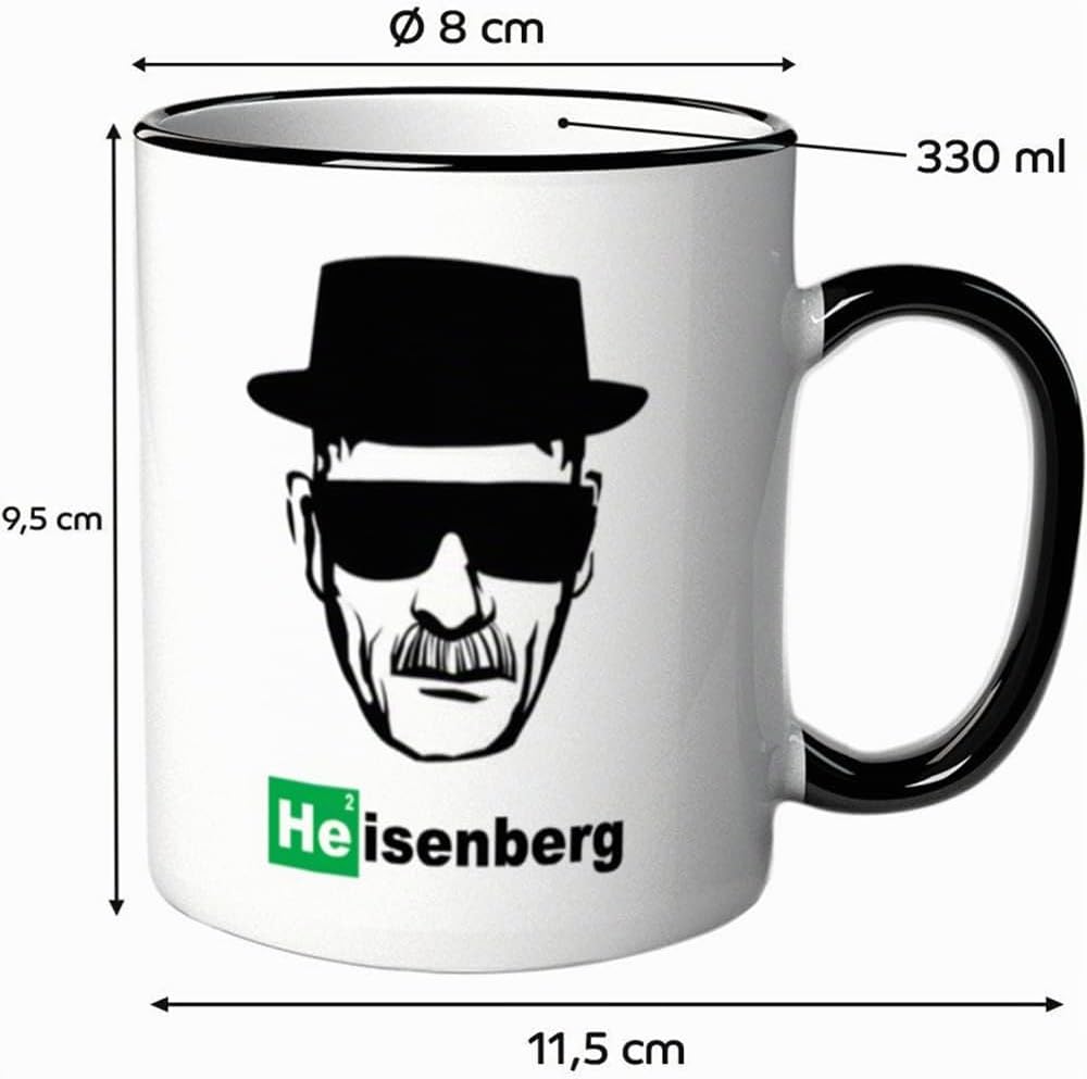 Tasse Heisenberg - Walter White - Los Pollos Hermanos - Breaking Bad Geschenk - Bild mit Hut