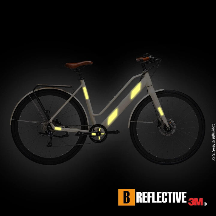 B REFLECTIVE 3M® Colors™, Ausgeschnittene reflektierende Aufkleber, Multi Support: Fahrrad, Roller,