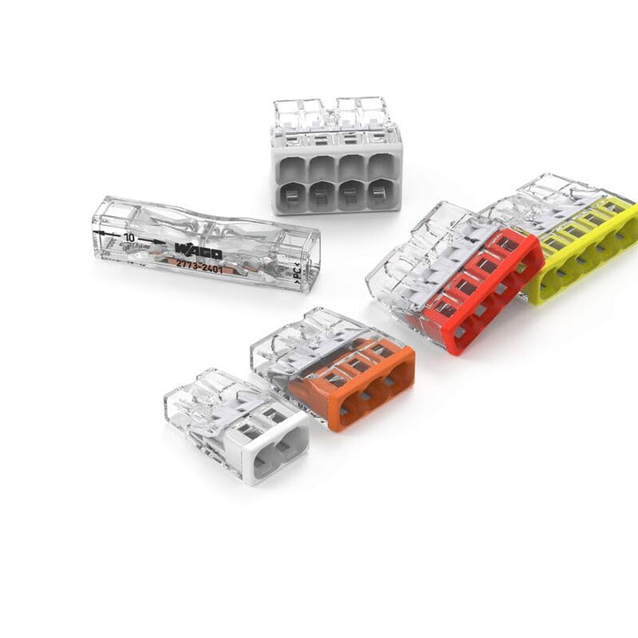 WAGO® Durchgangsverbinder zum Stecken; für ein- und mehrdrähtige Leiter; max. 4 mm²; 2 Leiter (100 S