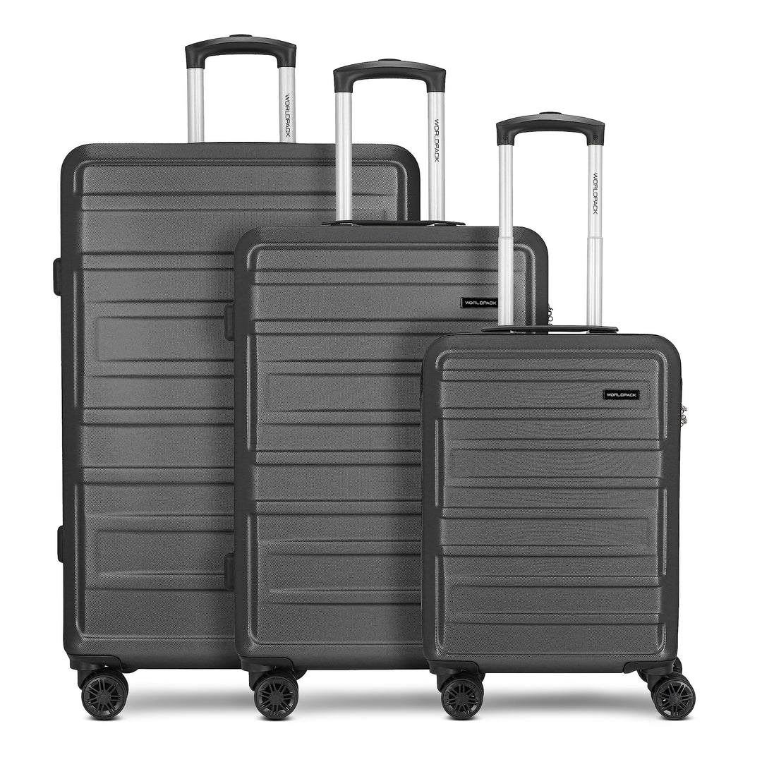 Worldpack New York 2.0 Koffer Set-Gross | Trolley mit 4-Rollen und Zahlenschloss - Hartgepäck mit Wä
